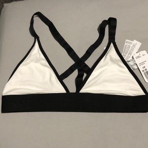 NWT Forever 21 lingerie black and white bralette